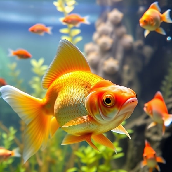 Dreaming of goldfish or other fish in a fish tank or aquarium